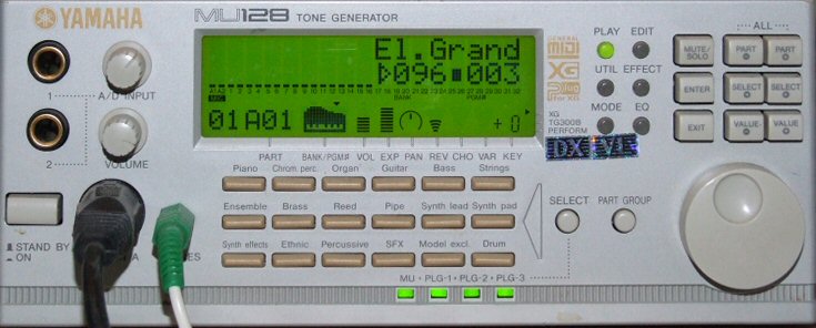 MU128v2 is just too yummy!. Note that all PLG-slots are filled (DX, AN VL Only for connoisseurs ;-))